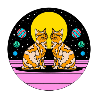 Cat decals collection featuring playful and elegant designs