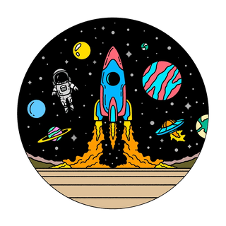 Sci-Fi & Space decals featuring planets and stars