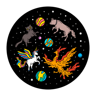 Colorful animal decals for creative home decor