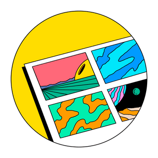 Colorful sticker and decal sheets from Hectic Decals