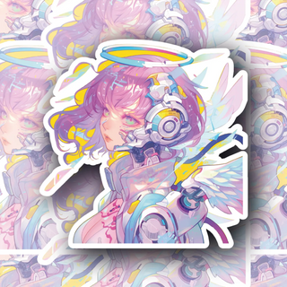 HaloNova Angelic Cyborg decal featuring a celestial design