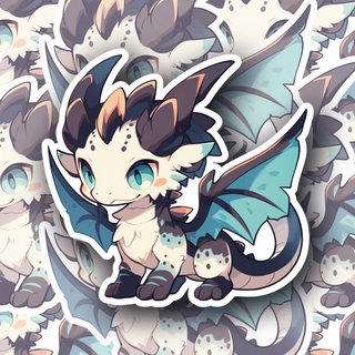 Auralith the Baby Dragon Premium Vinyl Decal