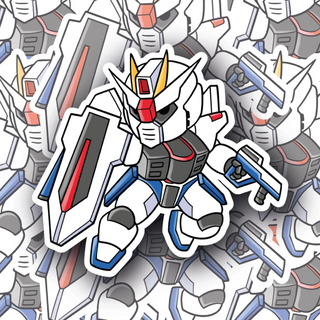 Mini Gundam Warrior 16 Vinyl Decal