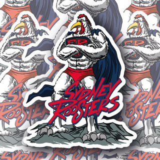 Sydney Roosters Captain Rooster Mascot decal