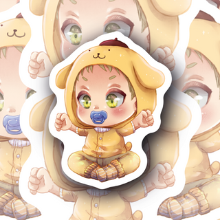 Cute Baby in Purin Onesie decal
