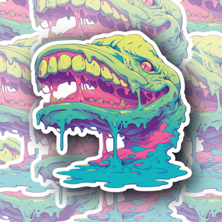 Gloopzilla colorful monster sticker