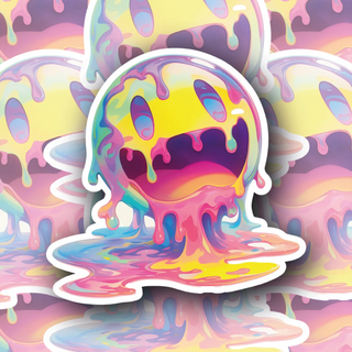 Slimey Smiley Face Edition #9 Decal - Fun Design