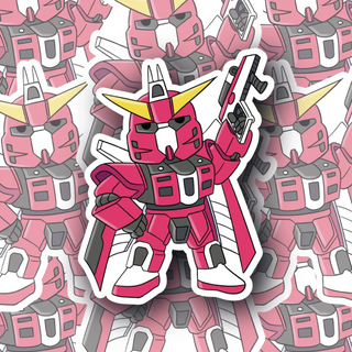 Mini Gundam Warrior 11 Vinyl Decal