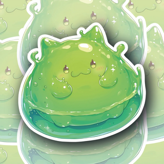 Green Slime Cat 2 decal