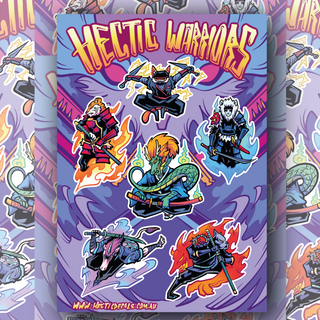 Hectic Warriors Special Edition Sticker/Decal Sheet
