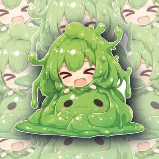 Green Crybaby premium vinyl decal