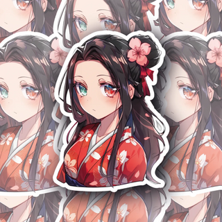 Sakura the Flower Waifu vinyl decal