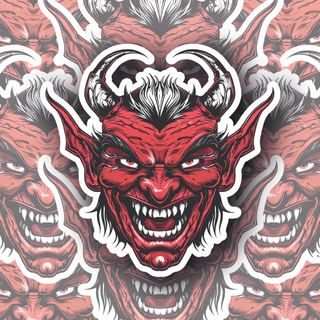 Crimson Grin Demon decal