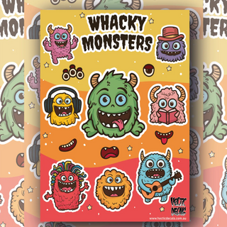 Whacky Monsters Edition #2 Sticker/Decal Sheet