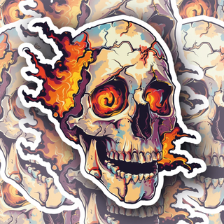 Flaming Skull Edition #5 Decal - Premium Quality
