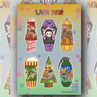 Lava Fair Edition #4 sticker decal sheet