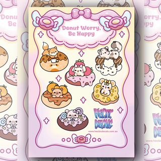 Donut Worry be Happy Edition #1 Decal Sheet
