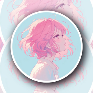 Cottonblush aesthetic anime decal