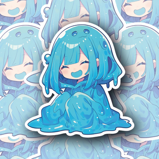 Aqua Slime Chibi Girl 2 decal