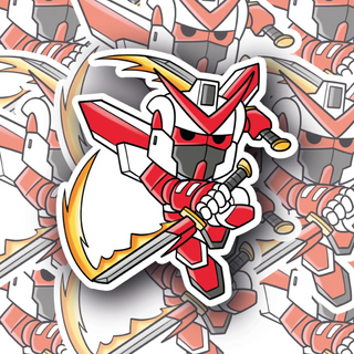 Mini Gundam Warrior 13 Vinyl Decal