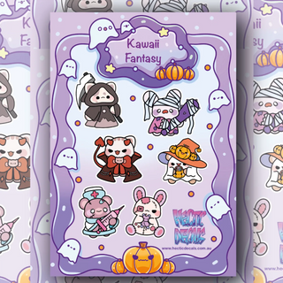 Kawaii Fantasy Halloween Edition Decal Sheet