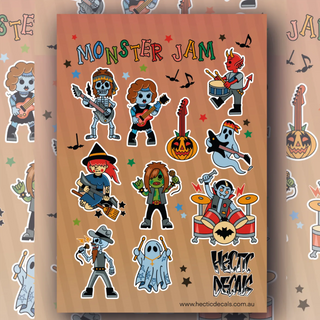 Monster Jam Sticker/Decal Sheet