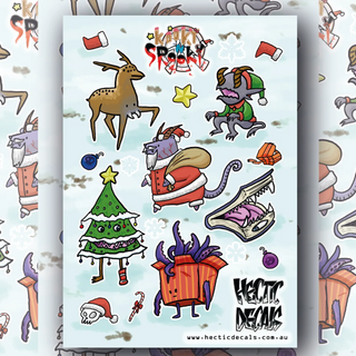 Kooky n' Spooky Christmas Edition Decal Sheet