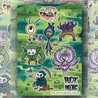 Kooky n' Spooky Edition #5 Sticker/Decal Sheet