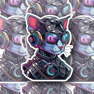 Dark Meowtter the Robocat Decal