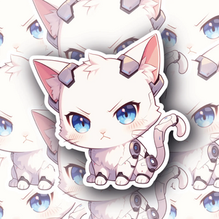 ByteKitty the RoboKitten vinyl decal