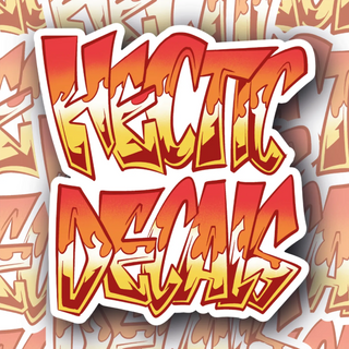 Hectic Decals Fire Logo Vinyl Decal