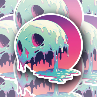 NeonDecay colorful gothic art decal