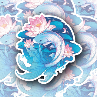 Koi Aqua Spirit 3 premium vinyl decal