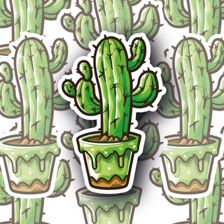 Psycadelic Melting Cactus 2 decal