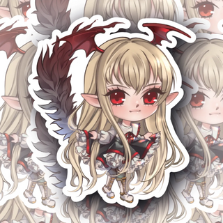 Bloodlace Batling anime girl decal