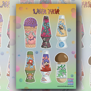Lava Fair Edition #6 sticker decal sheet