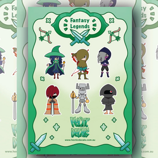 Fantasy Legends Sticker/Decal Sheet