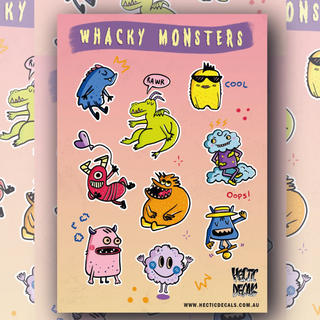 Whacky Monsters Edition #4 Sticker/Decal Sheet