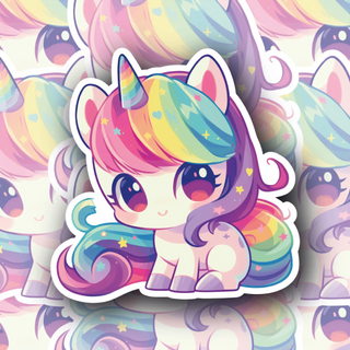 Rainbow Unicorn vinyl decal