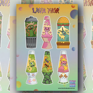 Lava Fair Edition #7 sticker decal sheet
