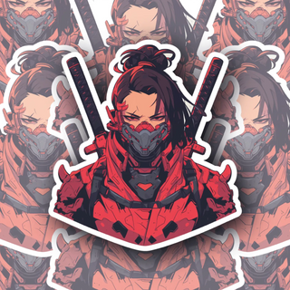 Red Ronin anime decal