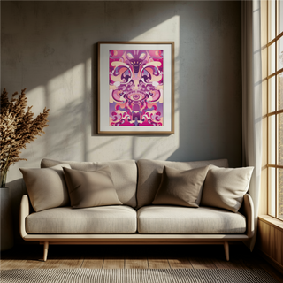 Psychedelic Alien Art Print Decal