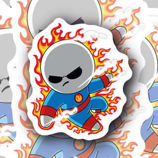 Circle Dude Super Hero Edition sticker