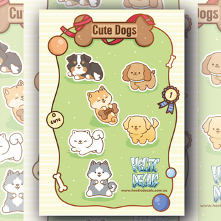 Cute Dogs Edition #1 sticker and decal sheet