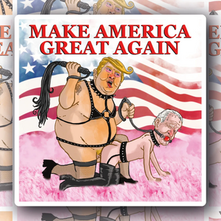 Make America Great Again Trump and Biden decal