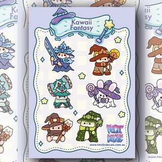 Kawaii Fantasy Edition #3 Sticker/Decal Sheet