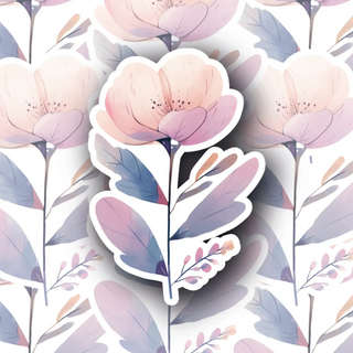 Pastel Anemone Bloom decal