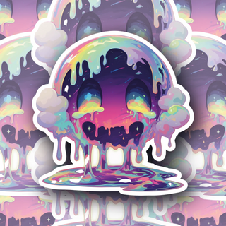 Slimey Smiley Face Edition #8 Decal - Fun Design