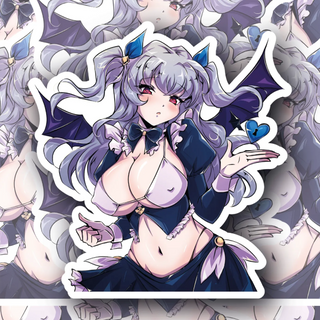 Angelic anime girl Mimoza decal