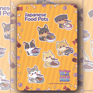 Japanese Food Pets Edition #1 sticker decal sheet